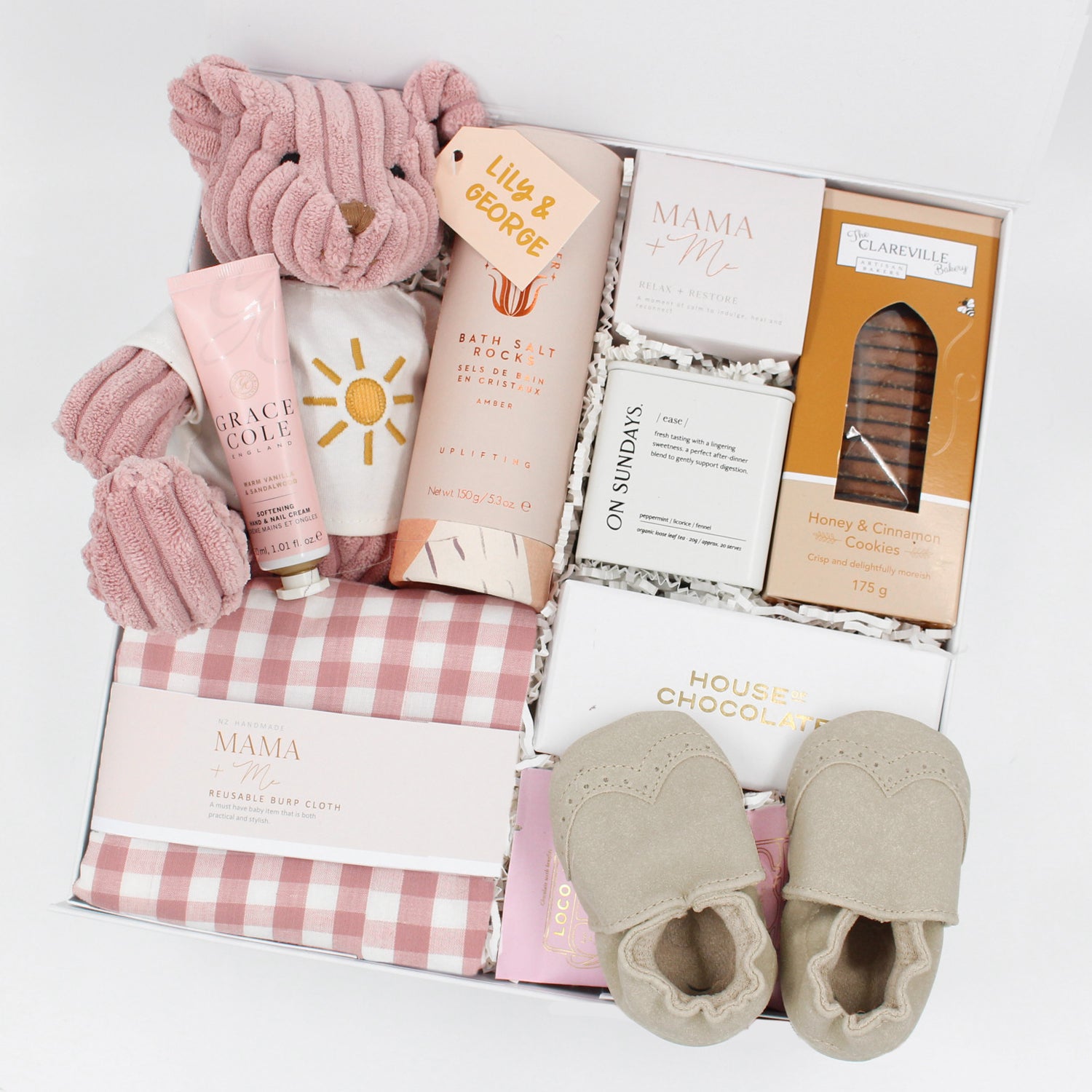 Welcome Baby Gift Box + Fresh Blooms