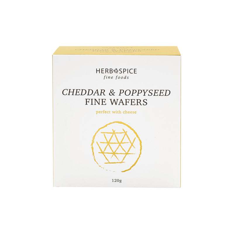 Cheddar & Poppyseed Wafers 120g